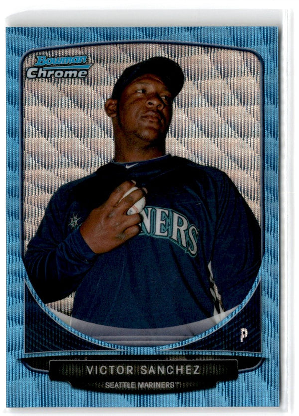 2013 Bowman Chrome Prospects Blue Wave Victor Sanchez #BCP104