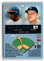1999 Topps Opening Day Oversize Sammy Sosa #1