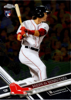 2017 Topps Chrome Andrew Benintendi #100 Rookie