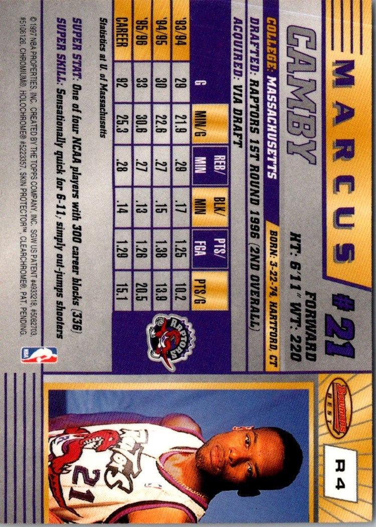 1996 Bowman's Best Marcus Camby