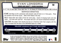 2012 Bowman Chrome Evan Longoria #58