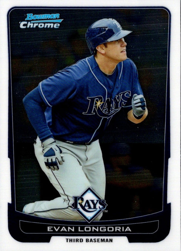 2012 Bowman Chrome Evan Longoria #58