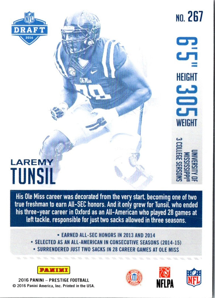 2016 Panini Prestige Laremy Tunsil