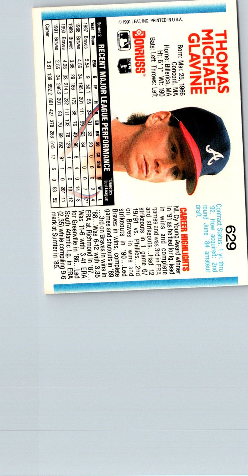 1992 Donruss Tom Glavine