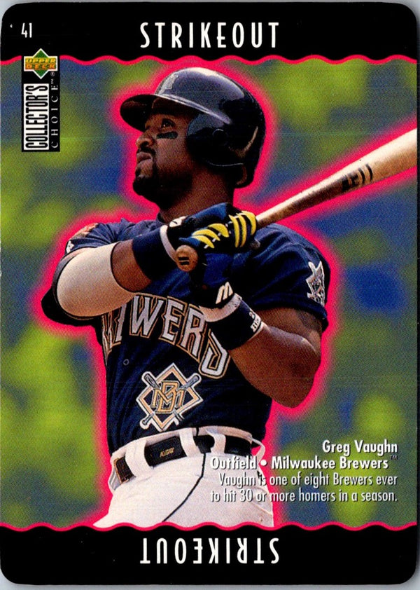 1996 Collector's Choice You Make the Play Greg Vaughn #41B