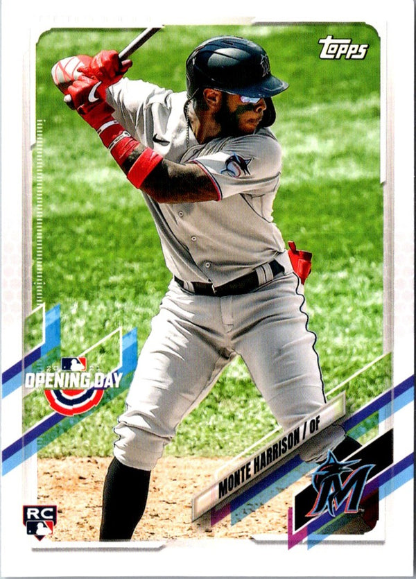 2021 Topps Opening Day Monte Harrison #88 Rookie