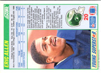 1990 Score Young Superstars Eric Allen #20