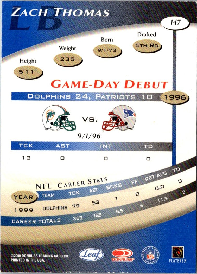 2000 Quantum Leaf Zach Thomas