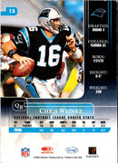 2002 Leaf Rookies & Stars Chris Weinke