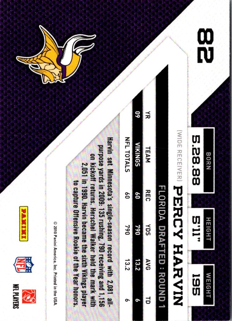 2010 Panini Threads Percy Harvin