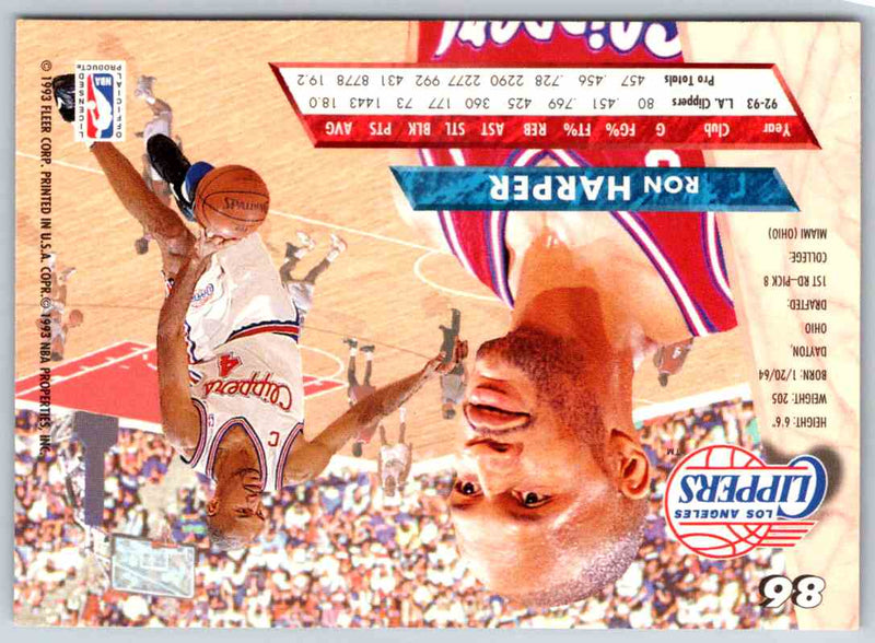 1992 Fleer Ultra Ron Harper