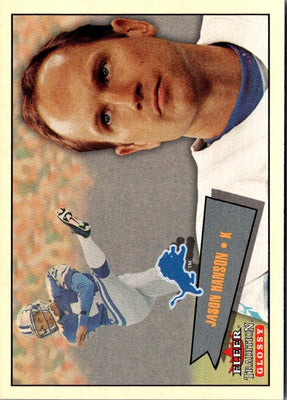 2001 Fleer Tradition Glossy Jason Hanson #205