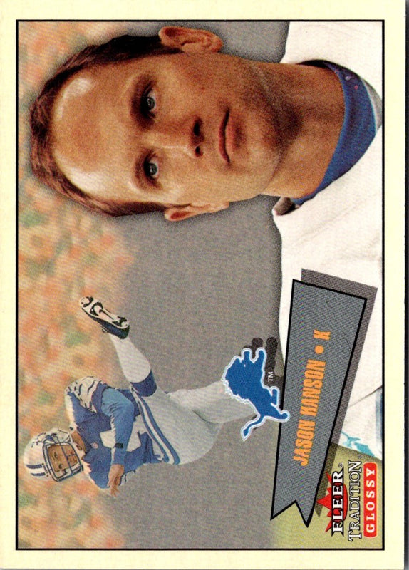 2001 Fleer Tradition Glossy Jason Hanson #205