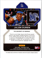 2022 Panini Prizm Draft Picks Blue Jalen Duren #58