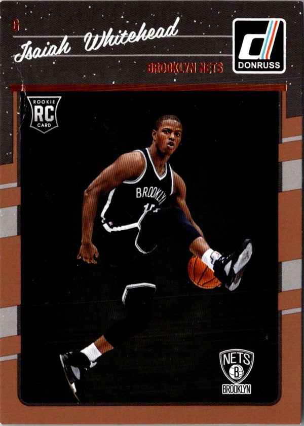 2016 Donruss Orange Holo Laser Isaiah Whitehead #184