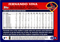 2003 Topps Fernando Vina #223