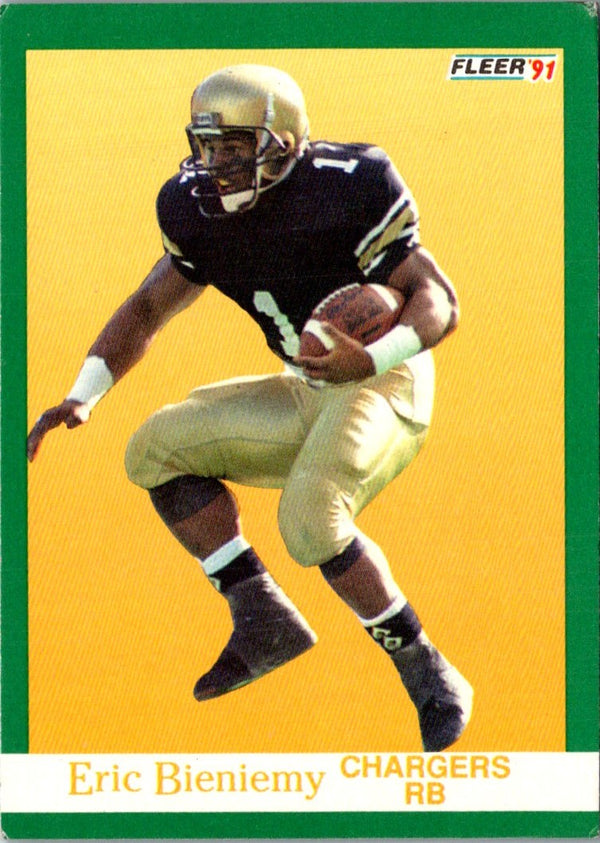 1991 Fleer Eric Bieniemy #421 Rookie