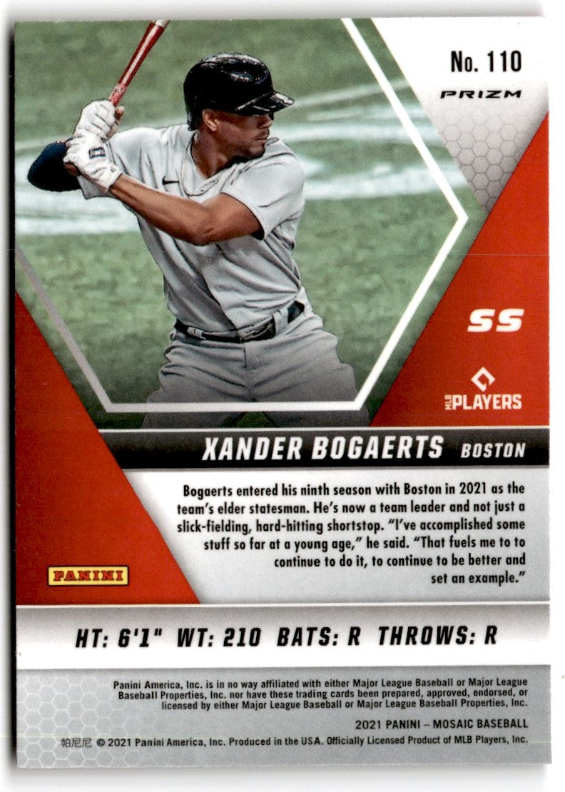 2021 Panini Mosaic Pink Camo Xander Bogaerts