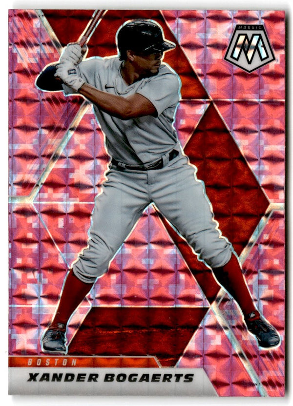 2021 Panini Mosaic Pink Camo Xander Bogaerts #110