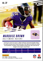 2021 Panini Prestige Marquise Brown #20