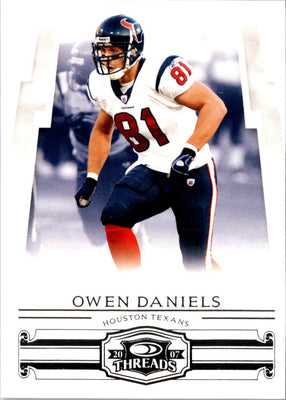 2007 Donruss Threads Owen Daniels #129