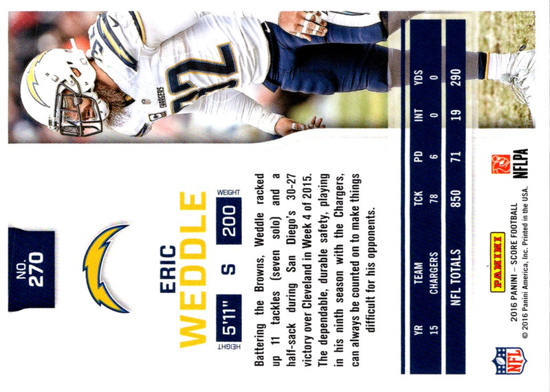 2016 Score Eric Weddle