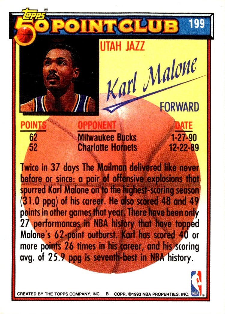 1992 Topps Gold Karl Malone