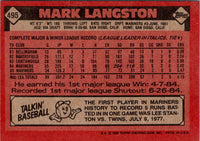 1986 Topps Mark Langston #495