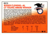 1992 Red Foley Stickers Roger Clemens #26