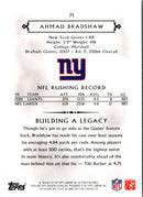 2011 Topps Gridiron Legends Ahmad Bradshaw