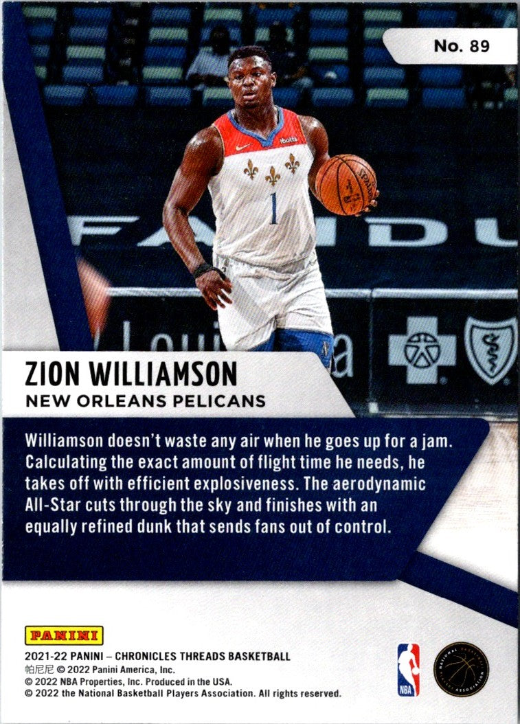 2021 Panini Chronicles Zion Williamson