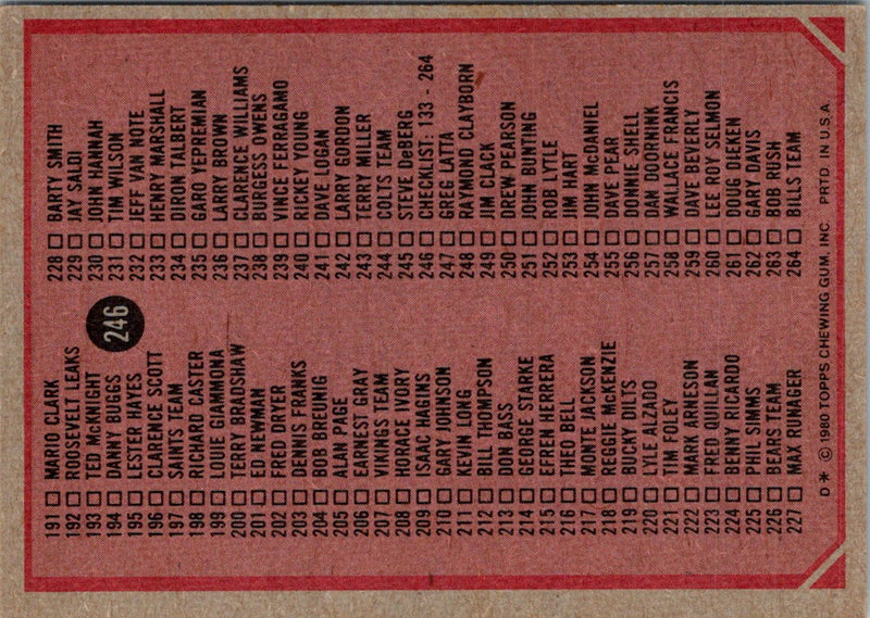 1980 Topps Russell Erxleben