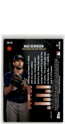 2021 Stadium Club Virtual Reality Max Scherzer