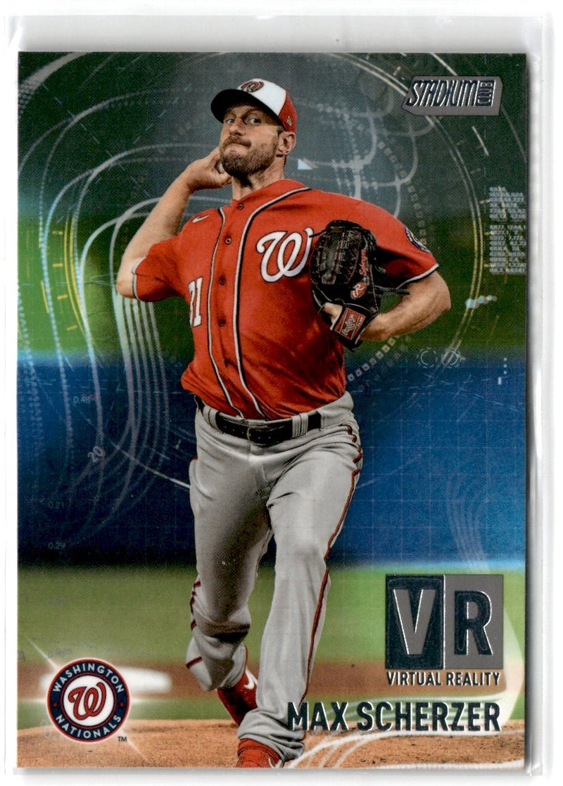 2021 Stadium Club Virtual Reality Max Scherzer