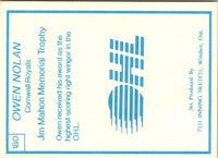 1989 7th Inning Sketch OHL Owen Nolan (Mahon Memorial Trophy) #180
