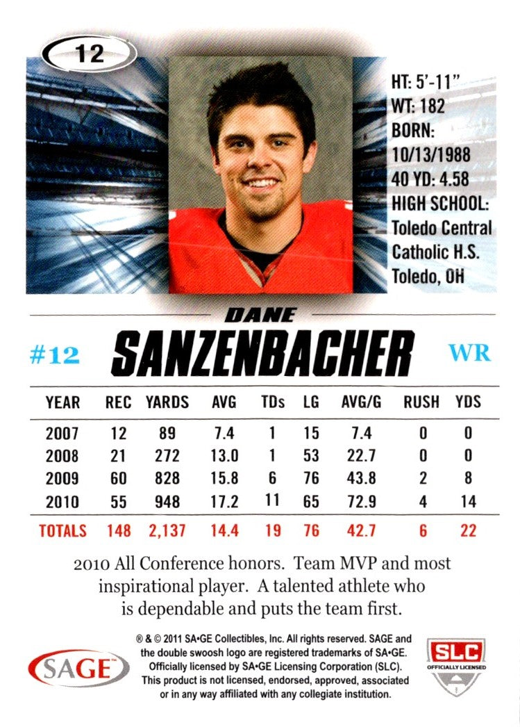 2011 SAGE HIT Dane Sanzenbacher
