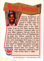 1991 Hoops Kenny Anderson #547 Rookie