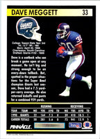 1991 Pinnacle Dave Meggett #33