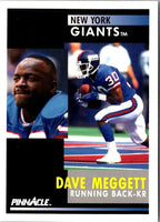 1991 Pinnacle Dave Meggett #33