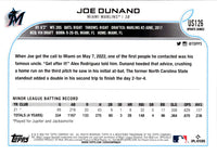 2022 Topps Update Joe Dunand #US126 Rookie