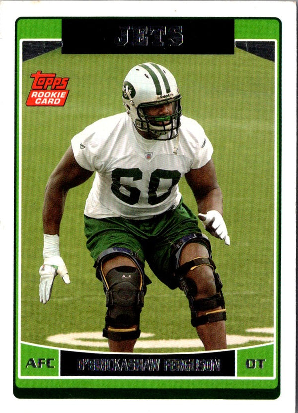 2006 Topps D'Brickashaw Ferguson #355 Rookie