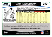 2006 Topps Matt Hasselbeck #213
