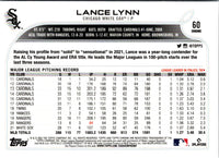 2022 Topps Chrome Sonic Black & White RayWave Lance Lynn #60