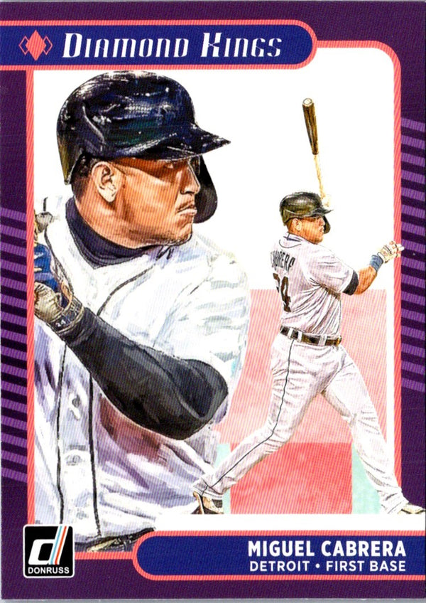 2021 Donruss Holo Purple Miguel Cabrera #10