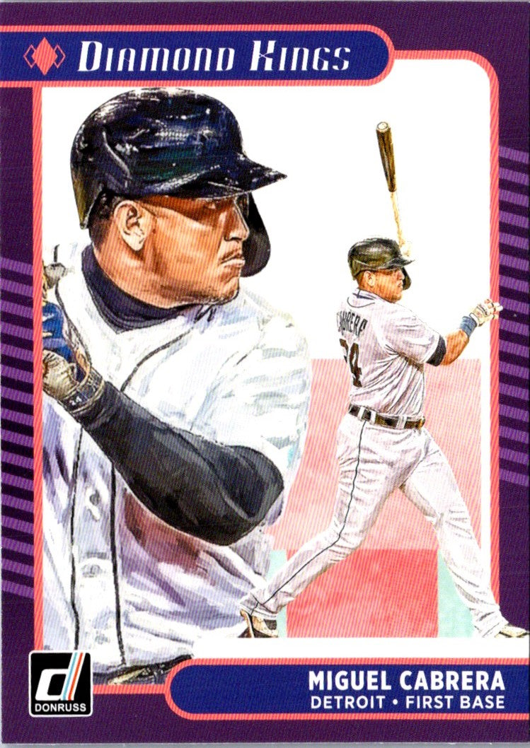 2021 Donruss Holo Purple Miguel Cabrera