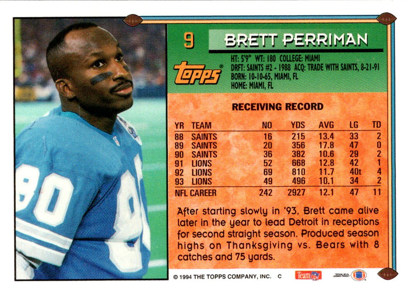 1994 Topps Brett Perriman