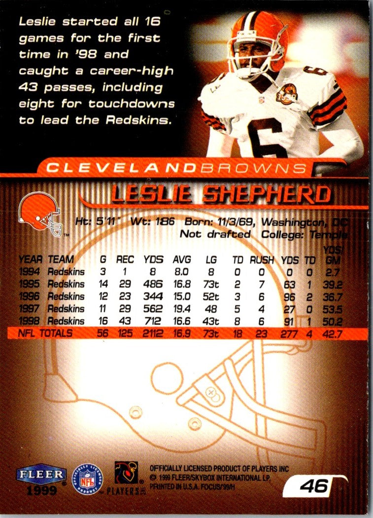 1999 Fleer Focus Leslie Shepherd