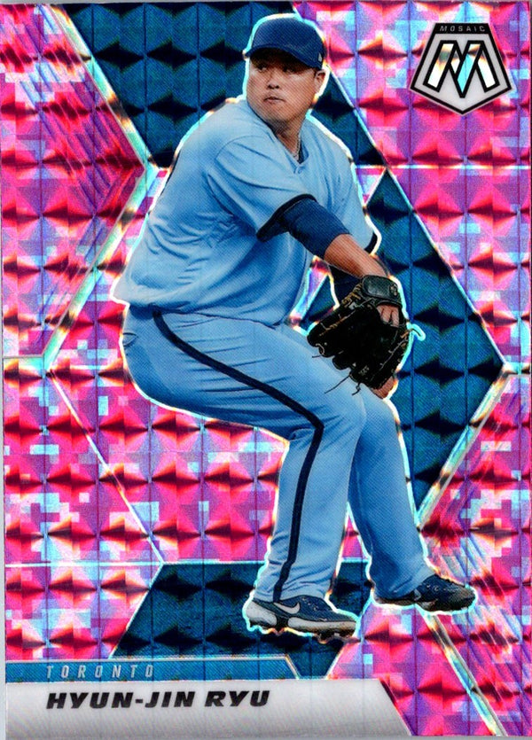 2021 Panini Mosaic Pink Camo Hyun-Jin Ryu #178