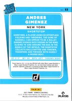 2021 Donruss Blue Andres Gimenez #53