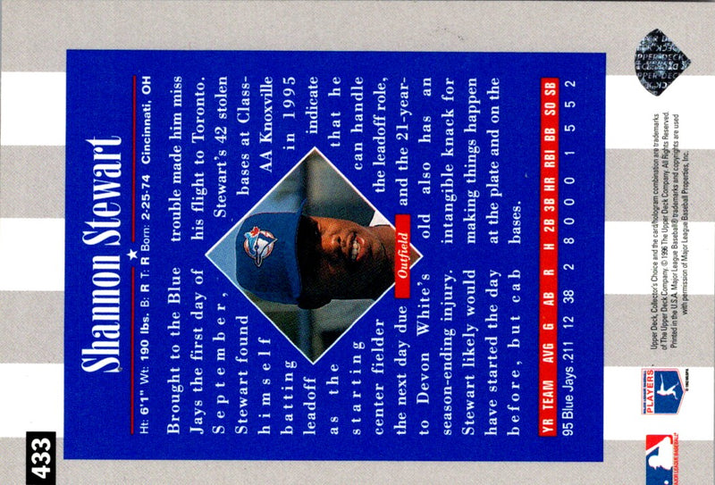 1996 Collector's Choice Silver Signature Shannon Stewart